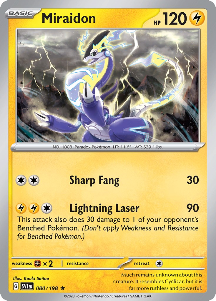 Miraidon (080/198) (Theme Deck Exclusive) [Scarlet & Violet: Base Set] | Good Games Morley