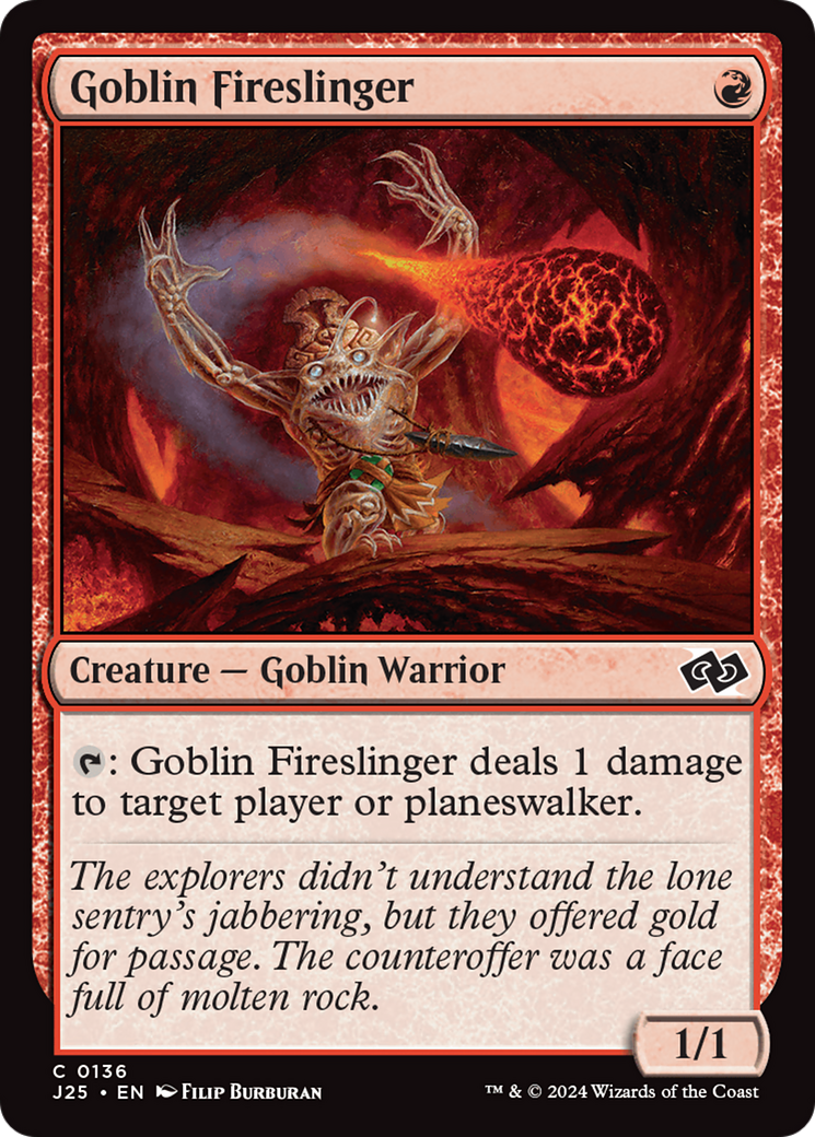 Goblin Fireslinger [Foundations Jumpstart] | Good Games Morley
