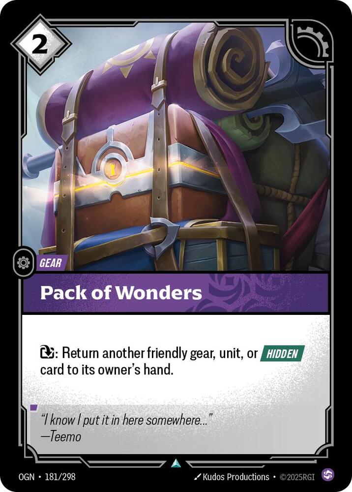 Pack of Wonders 181/298 (Origins)  | Good Games Morley