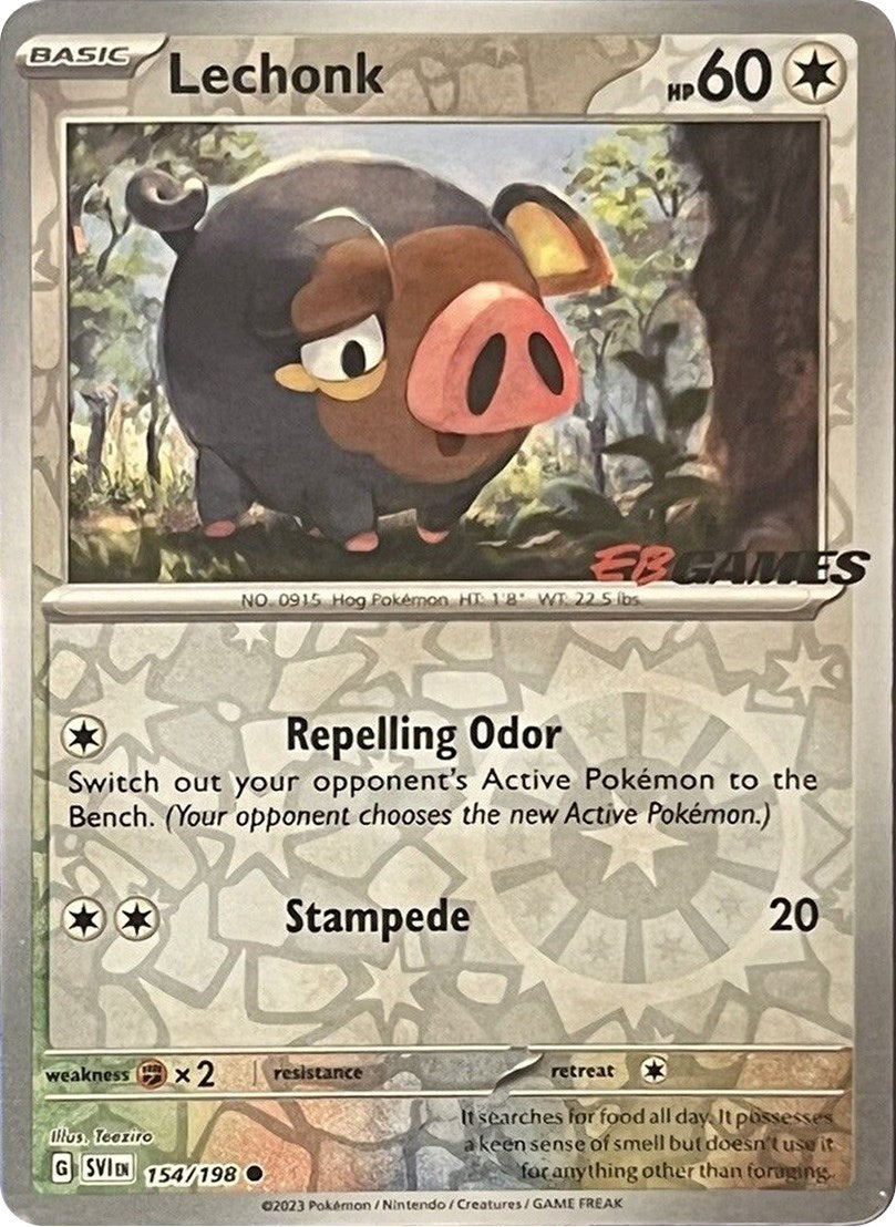 Lechonk (154/198) (EB Games Promo) [Scarlet & Violet: Base Set] | Good Games Morley