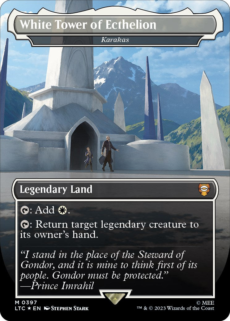 White Tower of Ecthelion - Karakas (Surge Foil Realms and Relics) [The Lord of the Rings: Tales of Middle-Earth Commander] | Good Games Morley