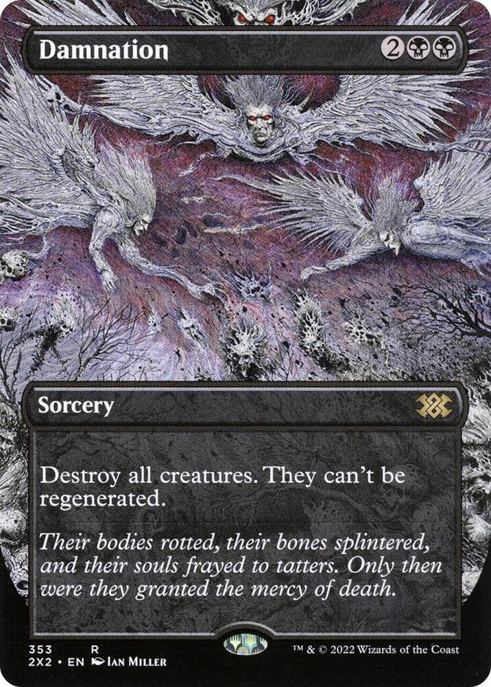 Damnation Borderless 353 (Double Masters 2022)  - Foil | Good Games Morley