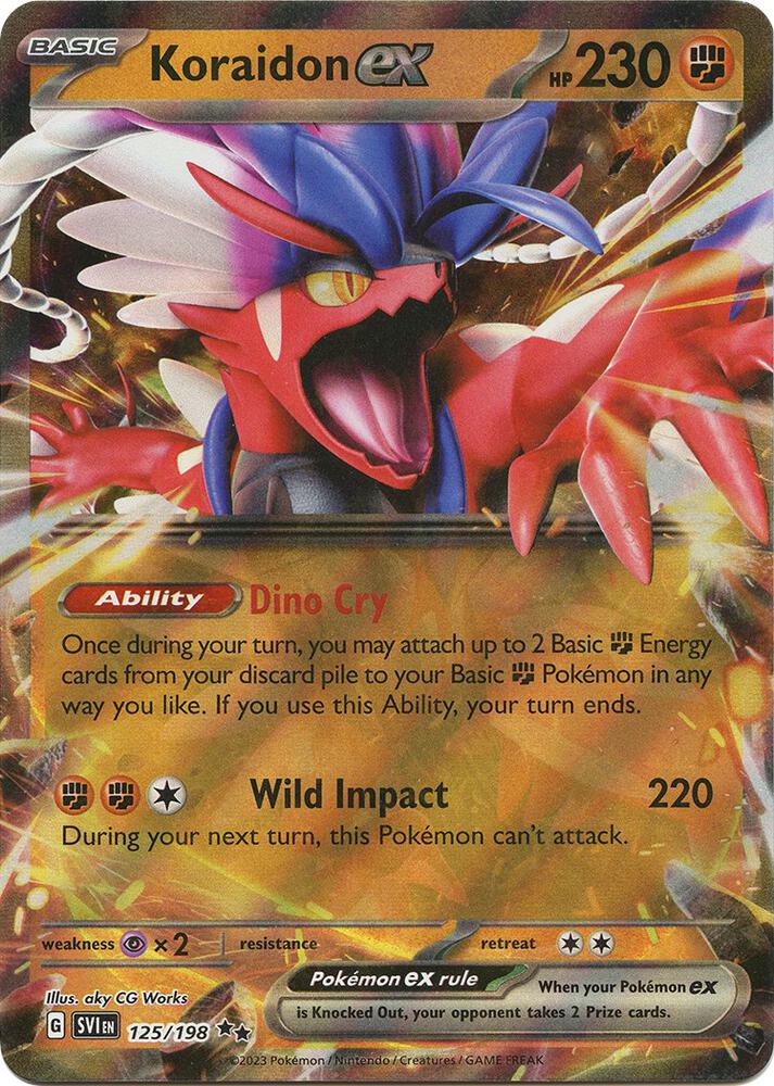 Koraidon ex 125/198 (SV01: Scarlet & Violet Base Set)  - Holofoil | Good Games Morley
