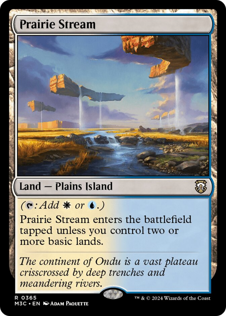 Prairie Stream (Ripple Foil) [Modern Horizons 3 Commander] | Good Games Morley