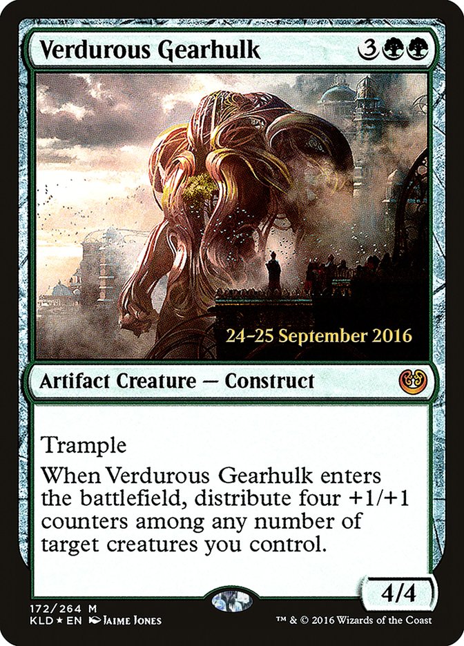 Verdurous Gearhulk [Kaladesh Prerelease Promos] | Good Games Morley