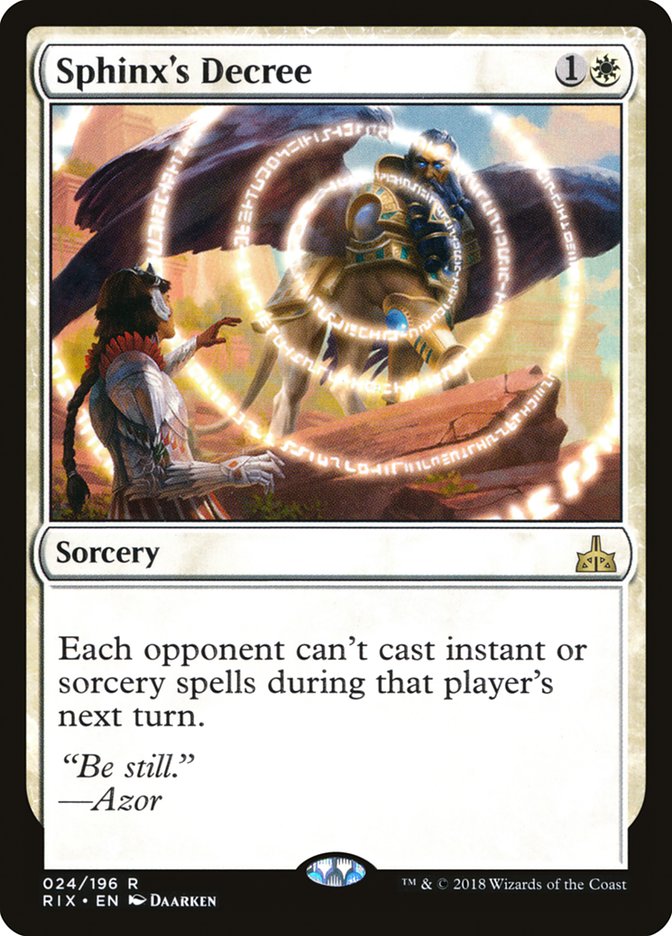 Sphinx's Decree 24/196 (Rivals of Ixalan)  - Foil | Good Games Morley