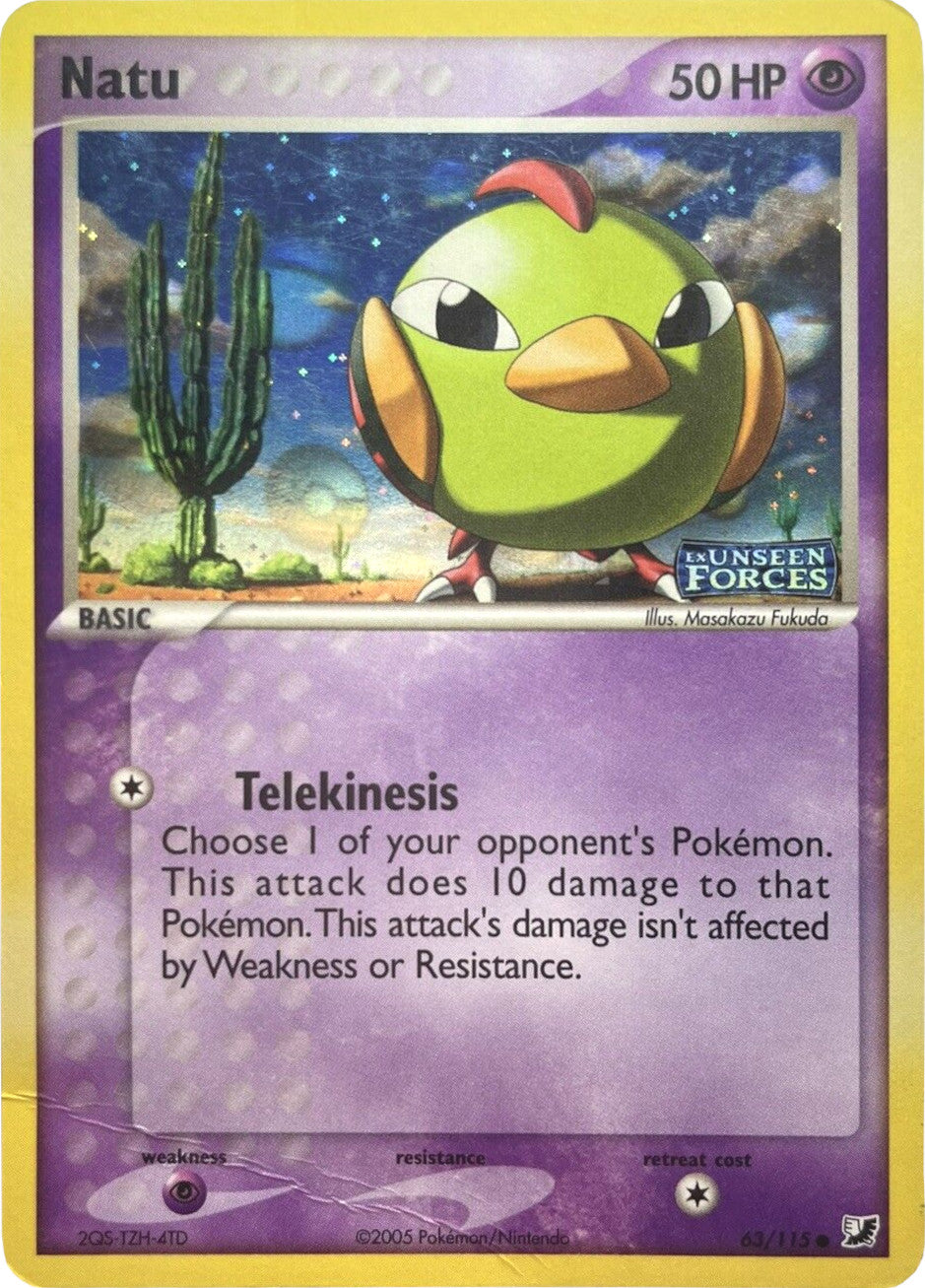Natu (63/115) (Stamped) [EX: Unseen Forces] | Good Games Morley