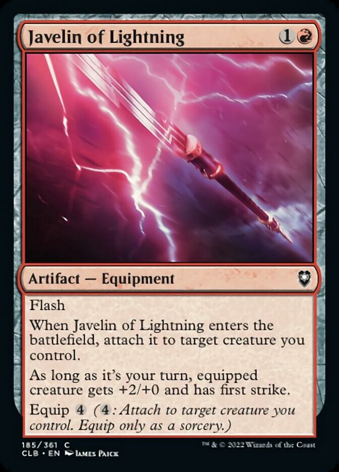Javelin of Lightning [Commander Legends: Battle for Baldur's Gate] | Good Games Morley