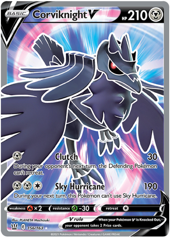 Corviknight V (156/163) [Sword & Shield: Battle Styles] | Good Games Morley