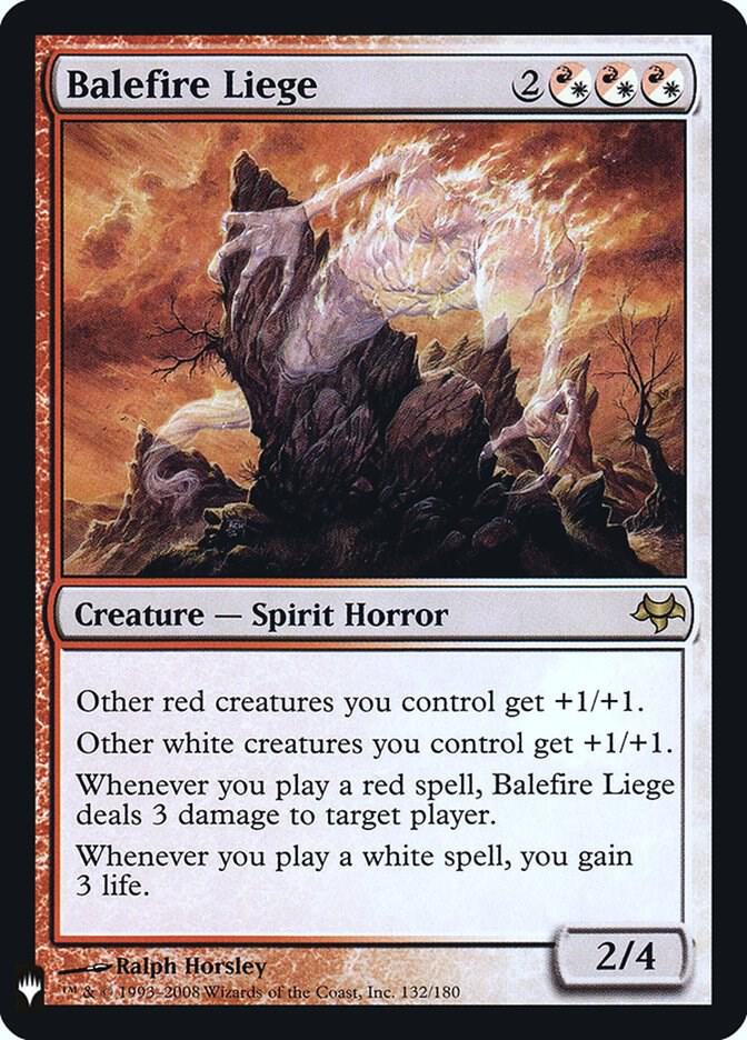 Balefire Liege EVE-132/5075 (The List Reprints)  - Foil | Good Games Morley