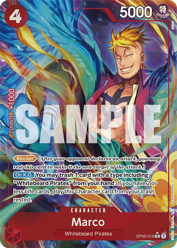 Marco OP02-018 (Premium Booster -The Best-)  - Alternate Art Foil | Good Games Morley