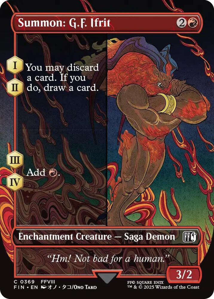 Summon: G.F. Ifrit 369/309 (FINAL FANTASY)  - Borderless | Good Games Morley