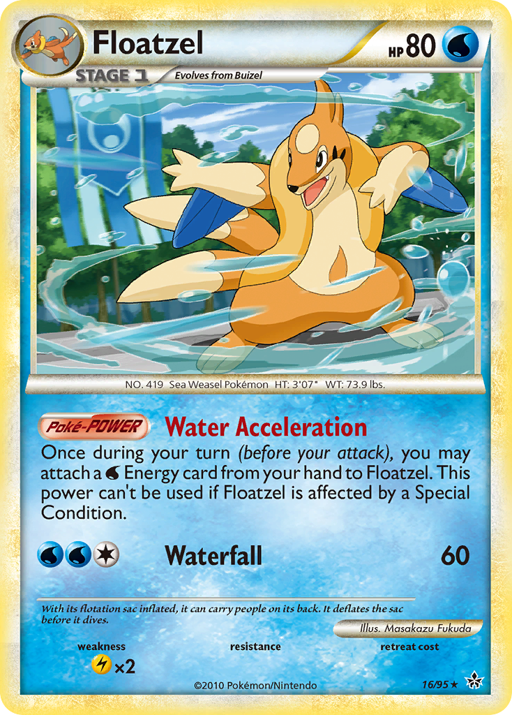 Floatzel (16/95) [HeartGold & SoulSilver: Unleashed] | Good Games Morley