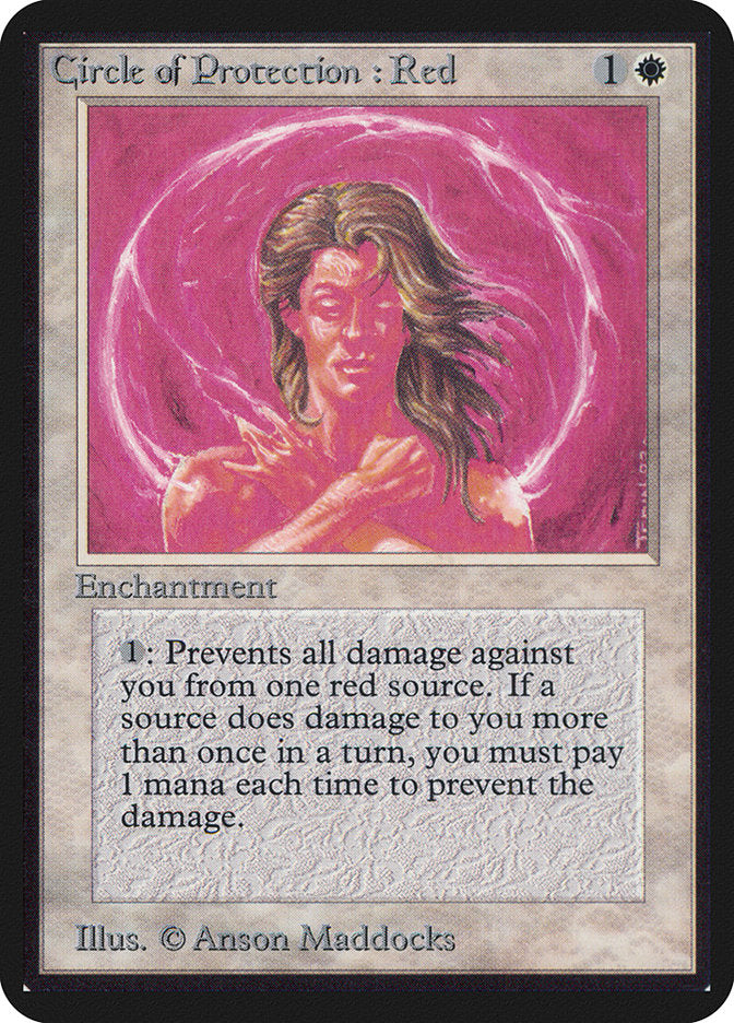Circle of Protection: Red [Alpha Edition] | Good Games Morley
