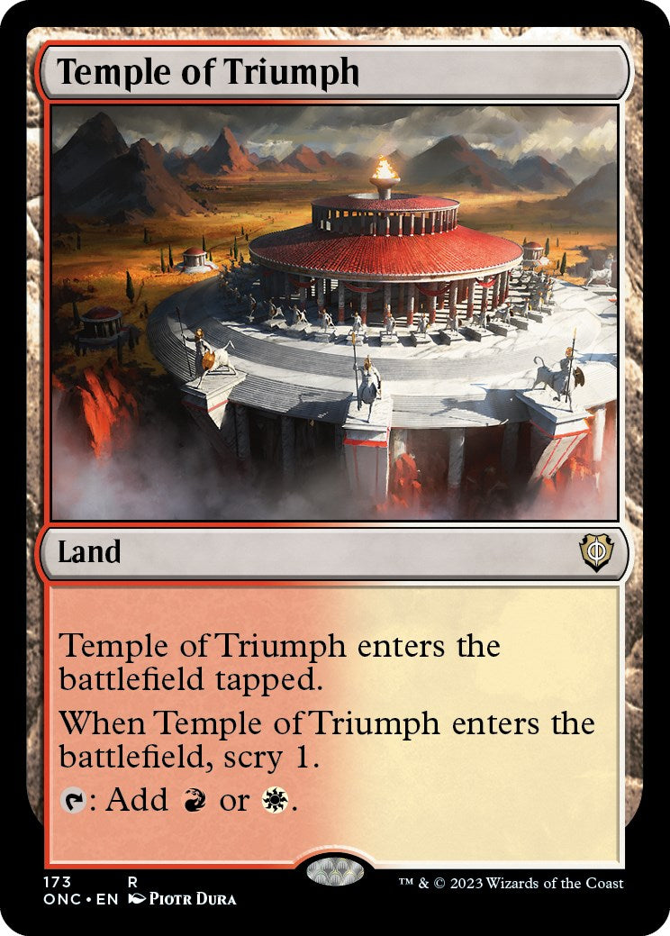 Temple of Triumph [Phyrexia: All Will Be One Commander] | Good Games Morley