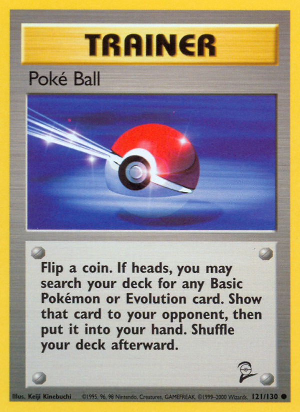 Poke Ball (121/130) [Base Set 2] | Good Games Morley