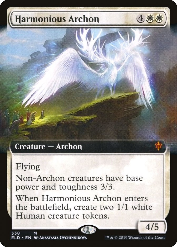 Harmonious Archon (Extended Art) [Throne of Eldraine] | Good Games Morley