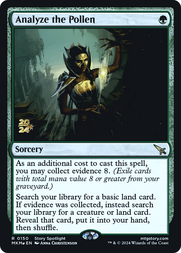 Analyze the Pollen [Murders at Karlov Manor Prerelease Promos] | Good Games Morley