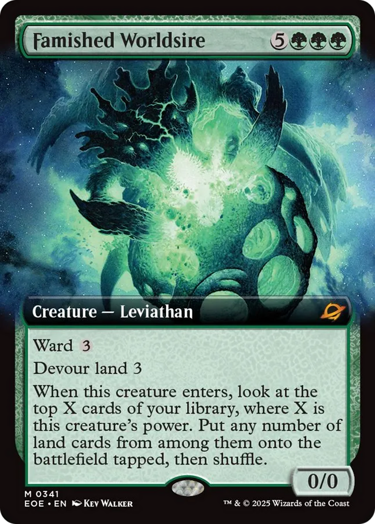 Famished Worldsire (Extended Art) [Edge of Eternities] | Good Games Morley