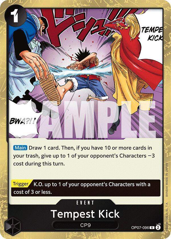 Tempest Kick OP07-096 (500 Years in the Future)  - Foil | Good Games Morley