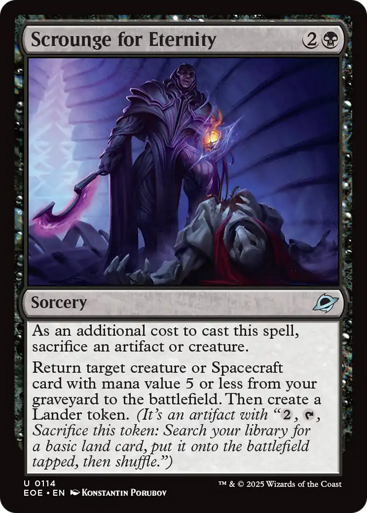 Scrounge for Eternity [Edge of Eternities] | Good Games Morley