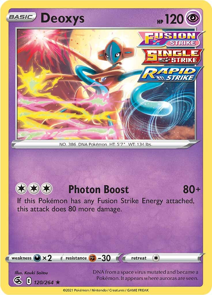 Deoxys (120/264) [Sword & Shield: Fusion Strike] | Good Games Morley