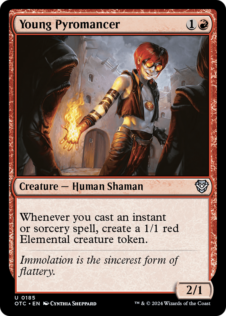 Young Pyromancer [Outlaws of Thunder Junction Commander] | Good Games Morley
