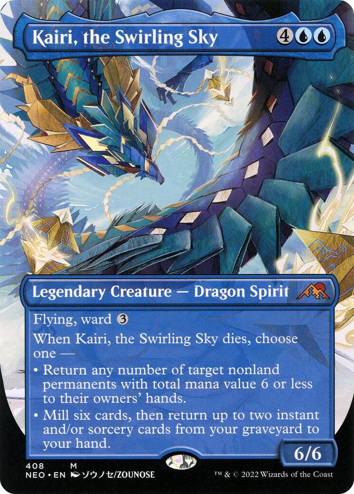 Kairi, the Swirling Sky 408/302 (Kamigawa: Neon Dynasty)  - Borderless Foil | Good Games Morley