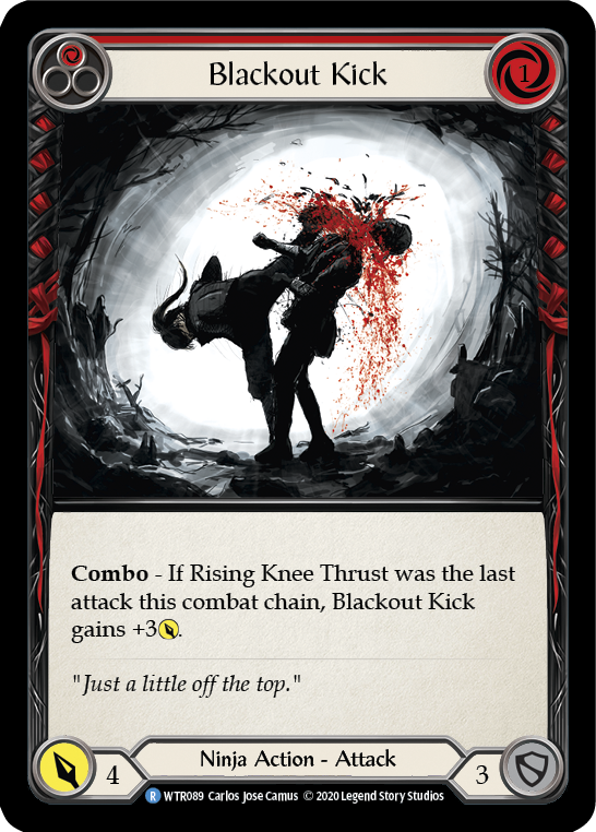 Blackout Kick (Red) [U-WTR089] (Welcome to Rathe Unlimited)  Unlimited Normal | Good Games Morley