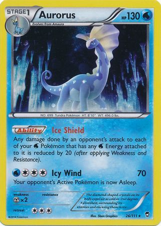 Aurorus (26/111) (Cosmos Holo) [XY: Furious Fists] | Good Games Morley