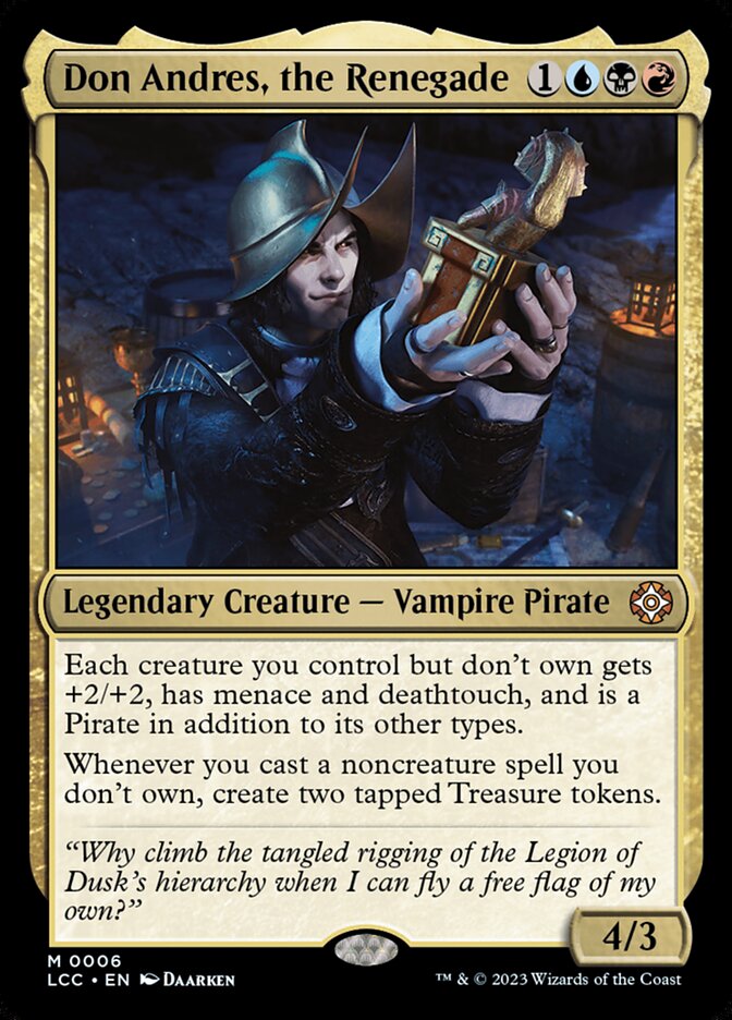 Don Andres, the Renegade 6/370 (Commander: The Lost Caverns of Ixalan)  - Foil | Good Games Morley
