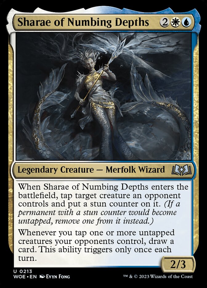 Sharae of Numbing Depths 213 (Wilds of Eldraine)  - Foil | Good Games Morley