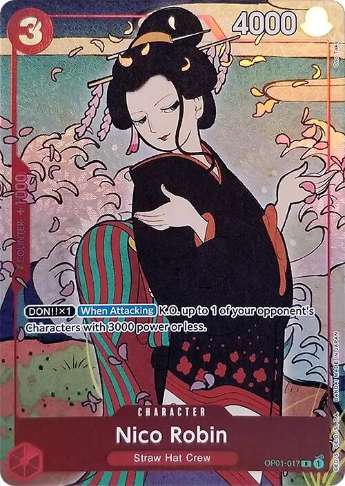 Nico Robin (1st Anniversary) OP01-017 (One Piece Promotion Cards)  - Alternate Art Foil | Good Games Morley