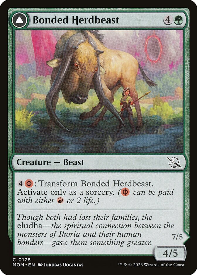 Bonded Herdbeast // Plated Kilnbeast 178/291 (March of the Machine)  | Good Games Morley