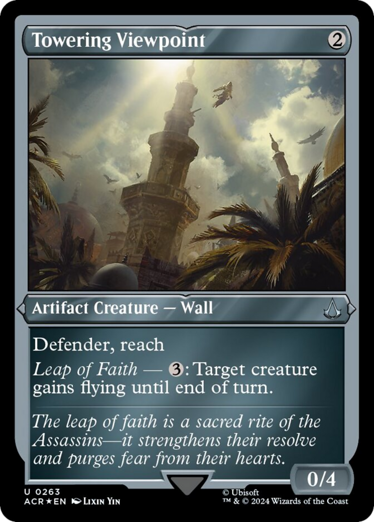 Towering Viewpoint (Foil Etched) [Assassin's Creed] | Good Games Morley