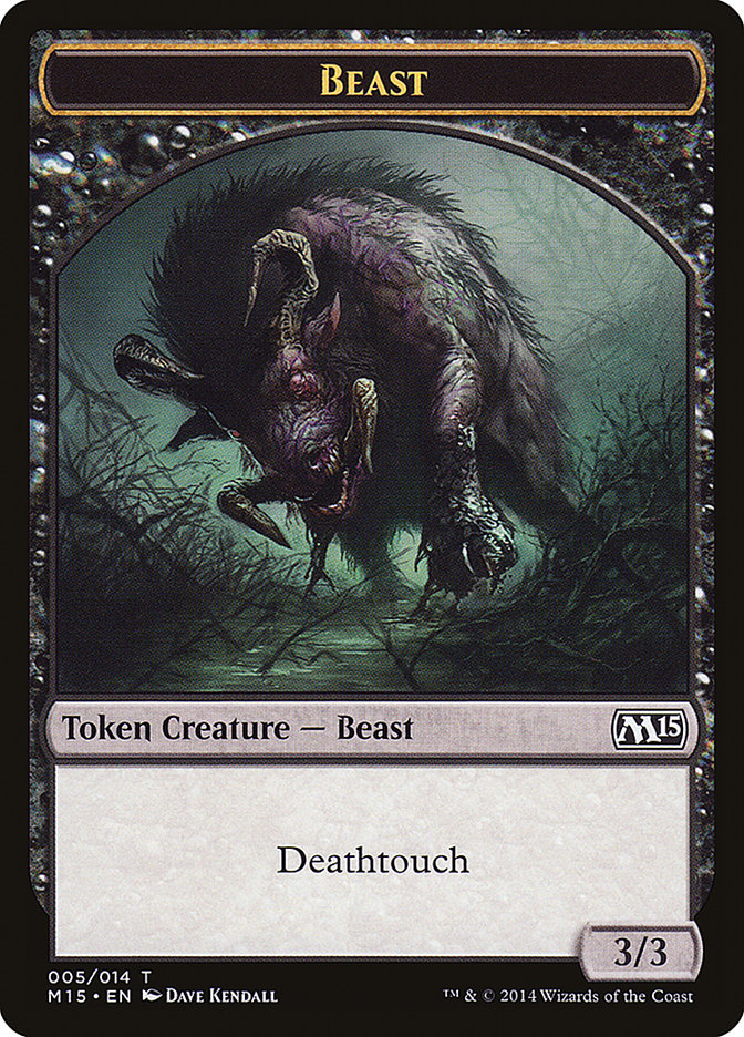 Beast Token (005/014) [Magic 2015 Tokens] | Good Games Morley
