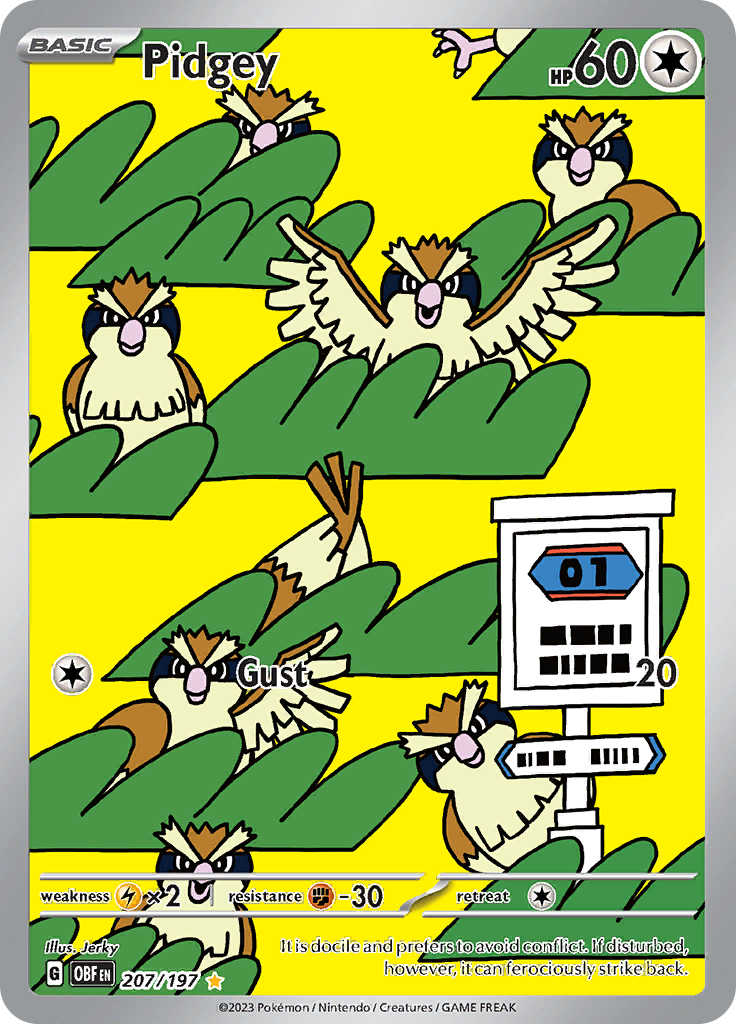 Pidgey (207/197) [Scarlet & Violet: Obsidian Flames] | Good Games Morley