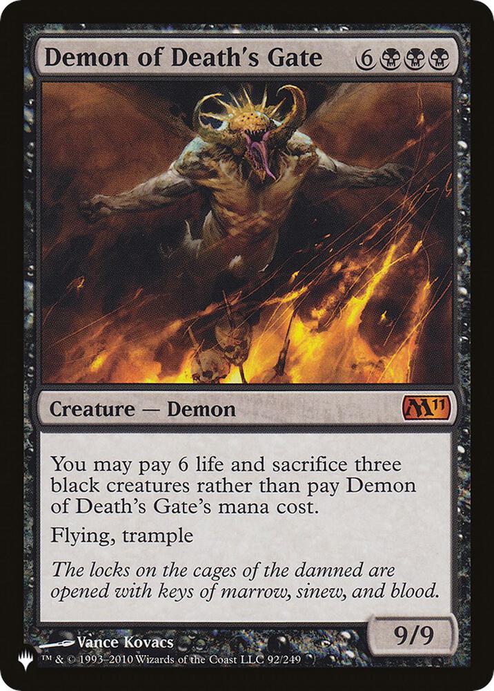 Demon of Deaths Gate M11-92/5075 (The List Reprints)  | Good Games Morley