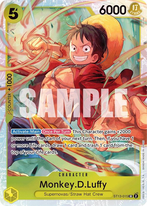 Monkey.D.Luffy ST13-015 (Ultra Deck: The Three Brothers)  - Foil | Good Games Morley