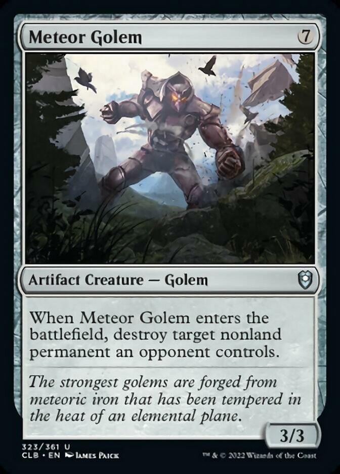 Meteor Golem [Commander Legends: Battle for Baldur's Gate] | Good Games Morley