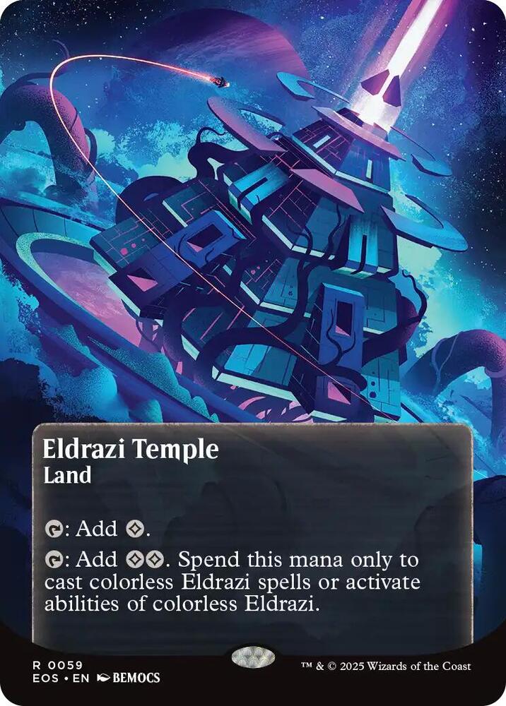 Eldrazi Temple  59 (Edge of Eternities: Stellar Sights)  - Borderless Foil | Good Games Morley