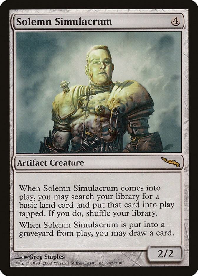 Solemn Simulacrum 245/306 (Mirrodin)  - Foil | Good Games Morley