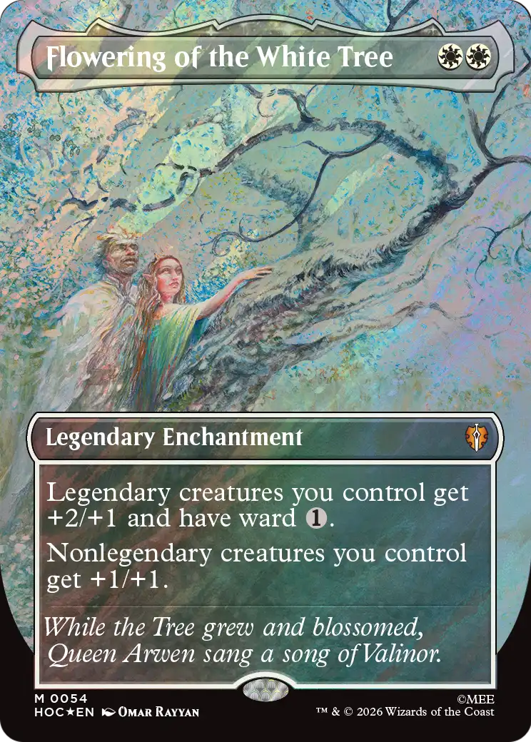 Flowering of the White Tree (Borderless) (Surge Foil) [The Hobbit: Eternal-Legal] | Good Games Morley