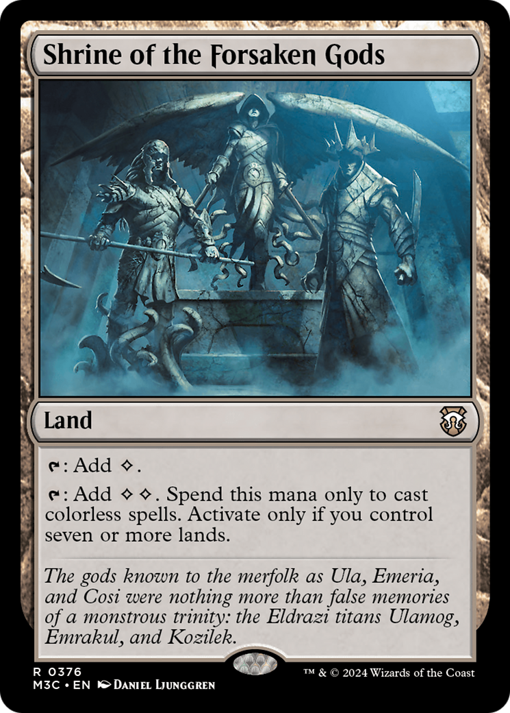 Shrine of the Forsaken Gods (Ripple Foil) [Modern Horizons 3 Commander] | Good Games Morley