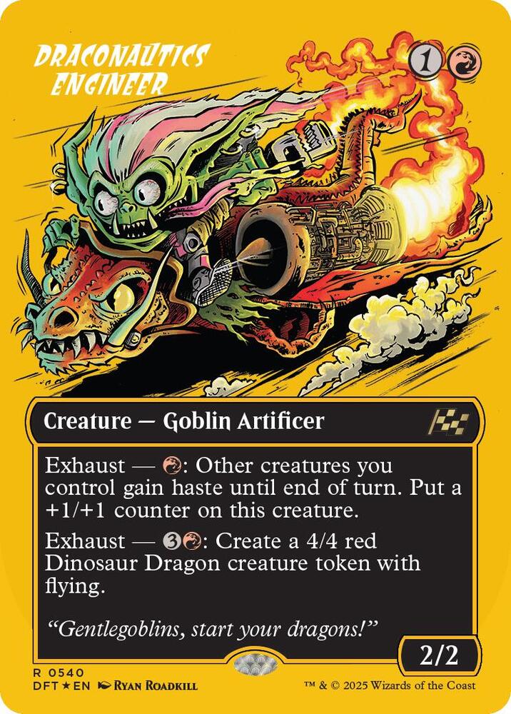 Draconautics Engineer 540/291 (Aetherdrift)  - Borderless First-Place Foil | Good Games Morley