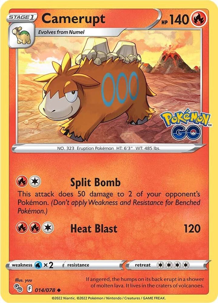 Camerupt 014/078 (Pokemon GO)  | Good Games Morley