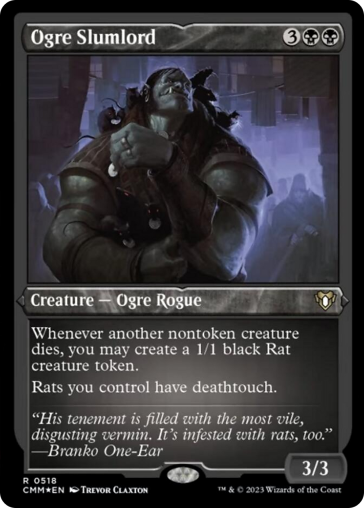 Ogre Slumlord (Foil Etched) [Commander Masters] | Good Games Morley
