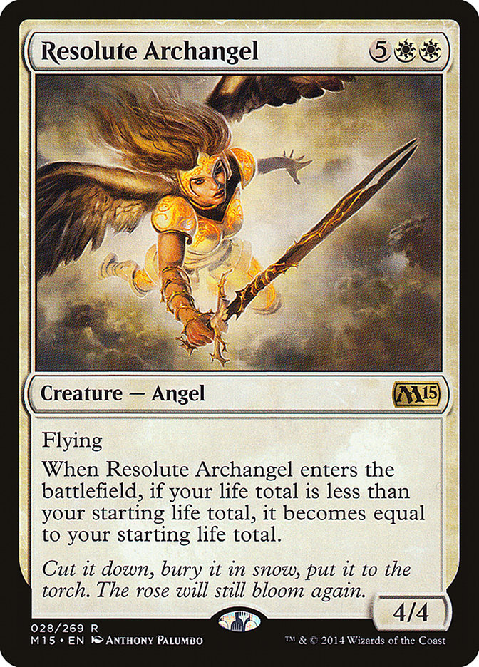 Resolute Archangel 28/269 (Magic 2015 (M15))  - Foil | Good Games Morley