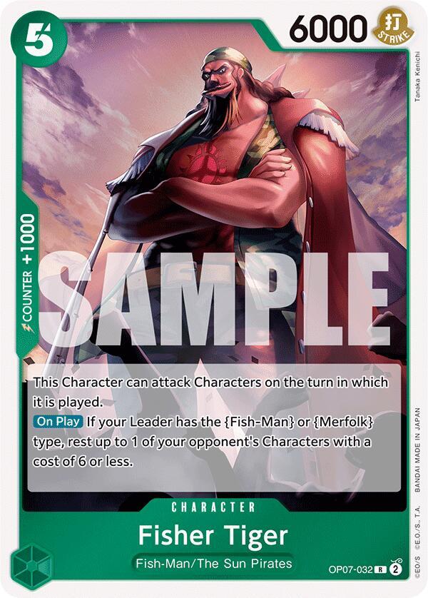 Fisher Tiger OP07-032 (500 Years in the Future)  - Foil | Good Games Morley