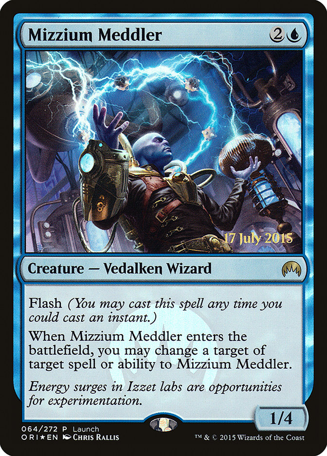 Mizzium Meddler (Launch) [Magic Origins Promos] | Good Games Morley